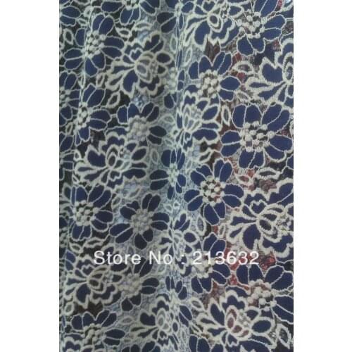 Embroidery stretch fabrics cotton lace Swiss gridding curtain cotton fabric patchwork high quality curtains cloth stretch lace