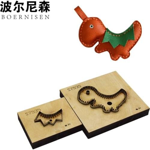 SMVAUON Japanese steel knife dinosaur pendant DIY leather die-cut embossing cutting mold laser machine cutting can be customized