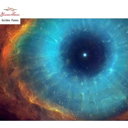 Golden panno,5D diy diamond embroidery Full square Diamond Painting Cross Stitch 3D diamond Mosaic christmas eye 0203