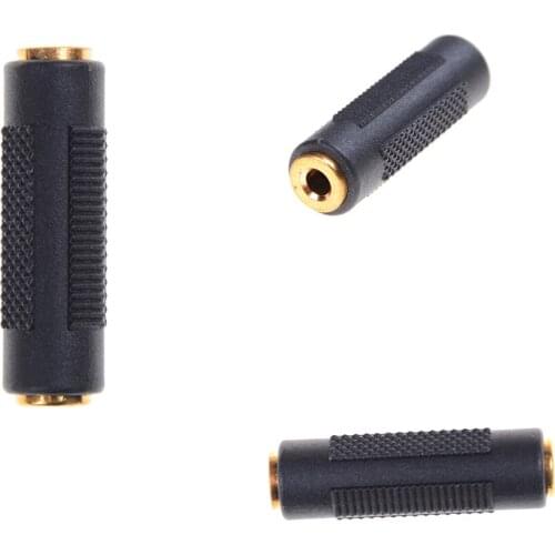 1PCS Gold Plated 3.5 mm Female to 3.5mm Female Jack Stereo Coupler Adapter