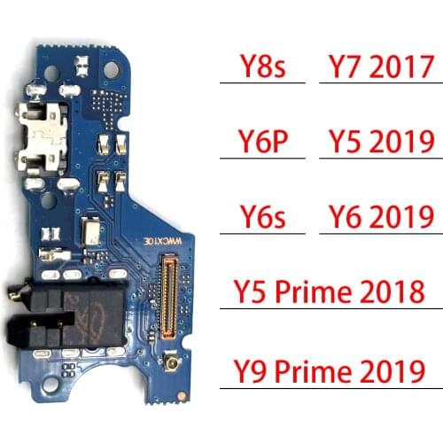 10Pcs/Lot, Dock Connector Micro USB Charger Charging Port Flex Cable Microphone Board For Huawei Y6 Y7 Y9 Y5 Prime 2018 2019