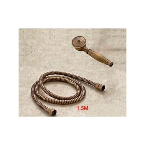 2016 Brass Classical Telephone antique Hand Hold Shower Head +1.5M antique shower pipe hand shower