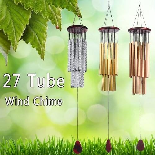 27 Tube 3 Colors Wind Chimes Antique Wind Chimes Outdoor Yard Bells Garden Hanging Decorations Gifts
