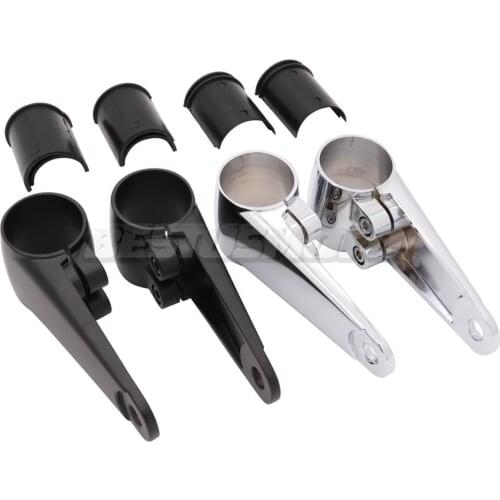 35mm-41mm Universal Motorcycle Headlight Mounting Bracket Fork Ears Adjuster Mount Clamp Holder For Chopper Bobber Cafe Racer
