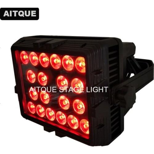 8pcs/CASE Buiding wash light outdoor led round wall light 20x15w 5in1 rgbwa flood led wall washer lighting flight case