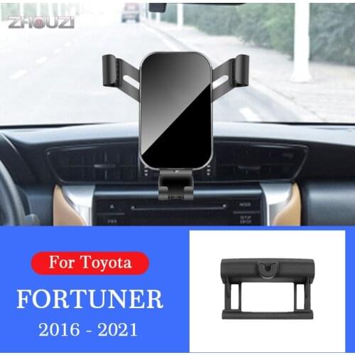 Car Mobile Phone Holder Special Air Vent Mounts GPS Stand Gravity Navigation Bracket For Toyota Fortuner 2016-2021 Accessories
