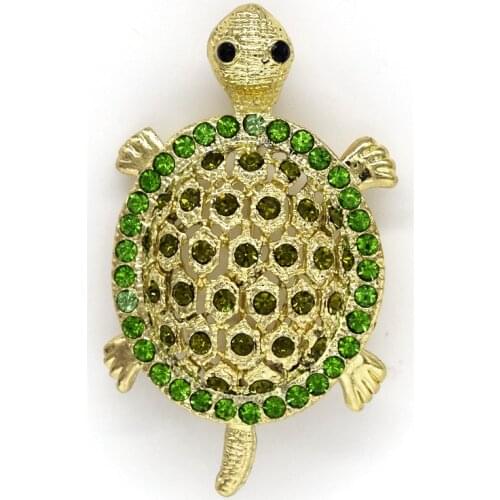 Rhinestone Turtles Pin brooches C337 K2