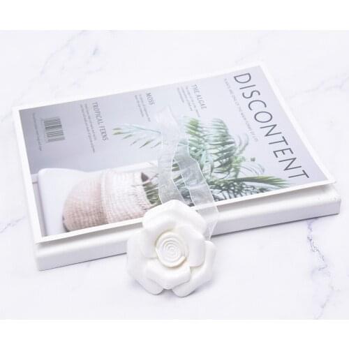 Decorative Suction Curtain Tiebacks Sheer Voile Drapery Holder Rose Flower Buckles Clips ( 36cm Length)