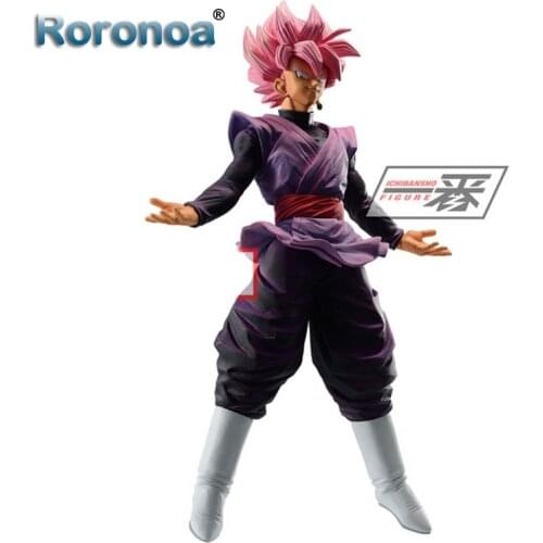 RORONOA Original Banpresto ICHIBANSHO FIGURE DBZ Super Rose Black Goku Action Figure Collectible Model Toys Figurals Brinquedos