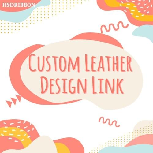 HSDCRAFT Diy 30*136cm Printed Faux Synthetic Leather Vinyl for Bow,DIY handmade Materials