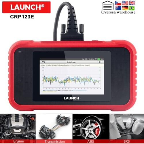 LAUNCH X431 CRP123E OBD2 Car Scanner OBD OBDIIABS Airbag SRS Engine Transmission Automotive diagnostic Tools PK Creader CRP123