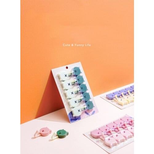 Cartoon Hook Strong Viscose Glue Crochet Free Punch Creative Coat Key Load-Bearing Seamless Cute Decorative Wall Hanging