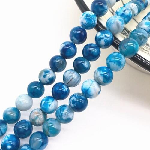 Wholesale 6/8/10mm Natural Stone Bead Black Lava Tiger Eye Bulk Matte Loose Stone Beads For Making Bracelet Necklace Jewelry #19