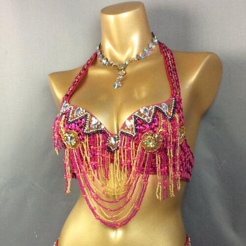 Free shipping new womens belly dance costume beading Sequin bra belly dancing clothes sexy night club Bellydance BRA TOPS