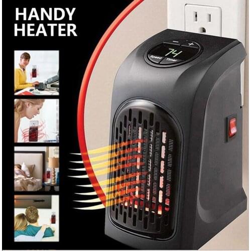 400W Portable Wall Electric Mini Fan Heater Handheld Household Heating Stove Warmer Machine for Home Room Office