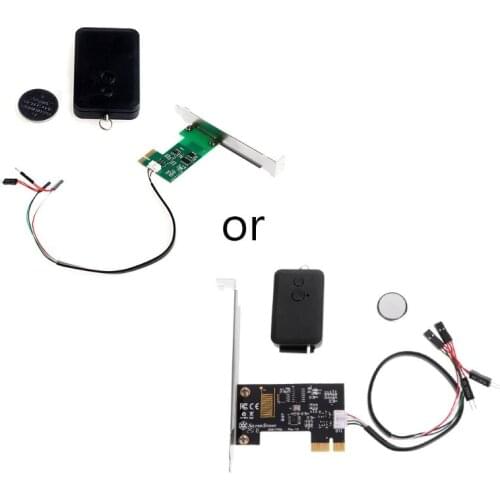 Mini PCI-e Desktop PC Remote Controller 20m Wireless Restart Switch Turn On/OFF E56B