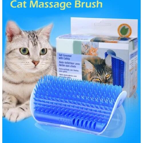 Cat Self Groomer Wall Brush Corner Cat Wall Corner Massage Brush Pet Product Cat Massage Self Groomer Comb Brush