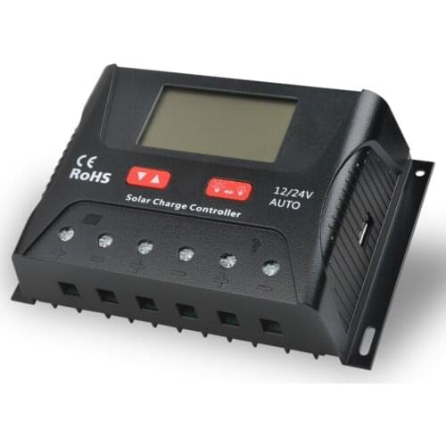 Solar Controller PWM 30A 40A 50A 60A 12V/24v Solar Charge Controlller LCD Display Battery Protection For Solar Panel 1000w