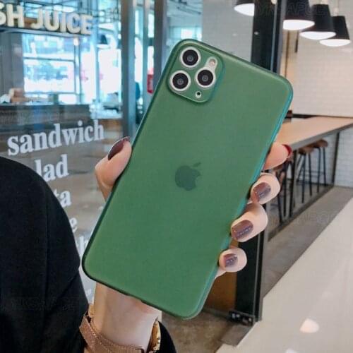 Thin Matte Hard PC Case For iPhone X XR XS 11 12 mini Pro Max 6 6S 7 8 Plus SE 2020 Frosted Smooth Touch Soft Anti Knock Cover