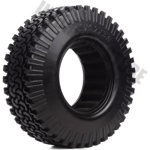 4PCS 1/10 RC Crawler Car 1.9" Black Rubber Wheel Tires 98MM for 1:10 Axial SCX10 AXI03007 Tamiya CC01 D90