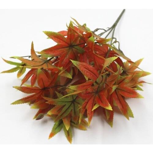 5 Fork Artificial Maple Lleaves Colorful Autumn Flowers Leaves Family Garden Party Wedding Table Decoration Leaves