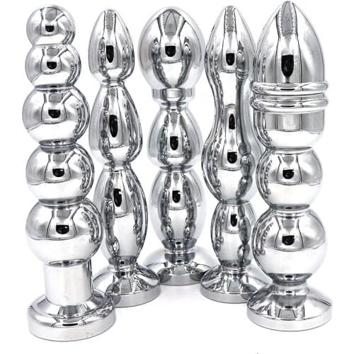 Unique 5 Styles Anal Plug Massager Metal Transformers Bliss Butt Sex Toys Bead Anus Stick Adult Products For Women Man