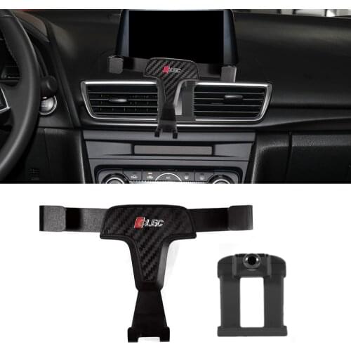 For Mazda Axela/Mazda3 2014-2019 Auto Car Smart Cell Hand Phone Holder Air Vent Cradle Mount Stand Accessory for Iphone Samsung