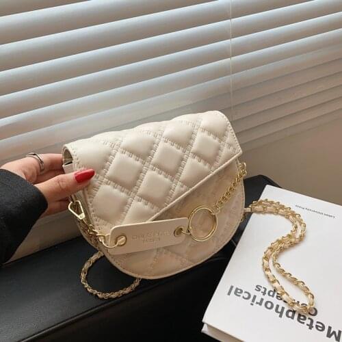 Ceavni Women Chain Shoulder Bag 2021 Female Brand Crossbody Handbags and Purse Bags White Black Small Flap Prom Bags