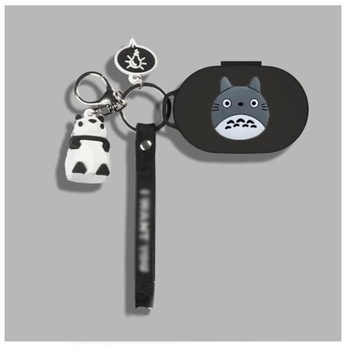 For Xaiomi Redmi AirDots S Wireless Bluetooth Earphone Case with keychain Panda Protect Cover Redmi Airdots3pro silicone case