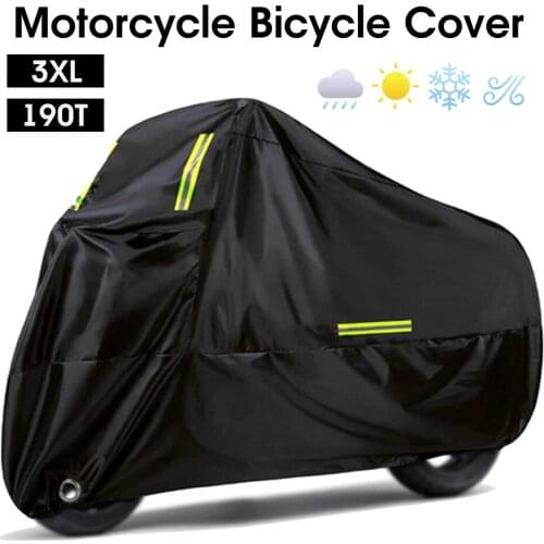 190t Motorbike Anti-dust Covers Waterproof Rain Proof Dust Anti-uv Bike Atv Cover Case For Yue Cool Gz150-a Bmw 800r 1200r