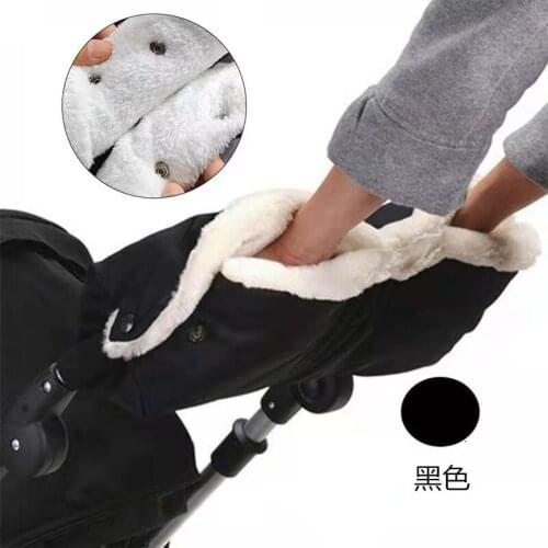Kid Baby Gloves Mittens Windproof Gloves Carriage Thicken Plush Hand Cover Protect Cart Pushchair Baby Care Stroller Accessories