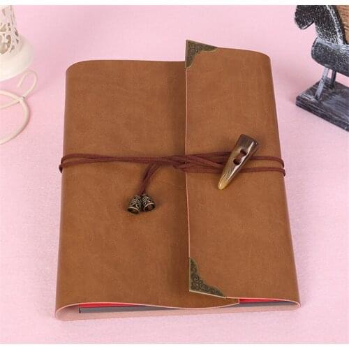 Retro PU Leather DIY Photo Album Baby Darling Child Graduation Scrapbook Ivory jewelry Album 30 Sheets Vintage Travel Notepad