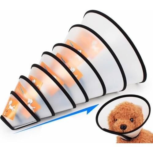 High Quality Pet Elizabeth Circle Guard Collar Ring Cat Dog Anti-Bite Beauty Protective Shield Wound Cover Dog Cat Neck Collar