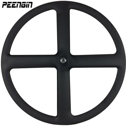 Cheap-bicycle-part carbon 4 spoke straight wheels four bike tubular clincher tire cycling wheelset v brake/disc brake UD/3K/12K