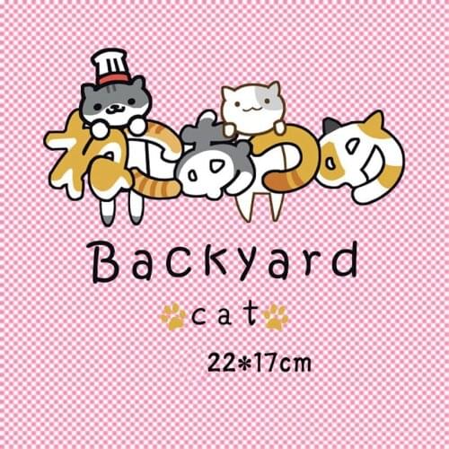 Cartoon Cat Patch Heat Transfer Vinyl Washable Stickers for Kids Clothing DIY T-shirt Applique Iron-on Transfers Thermal Press