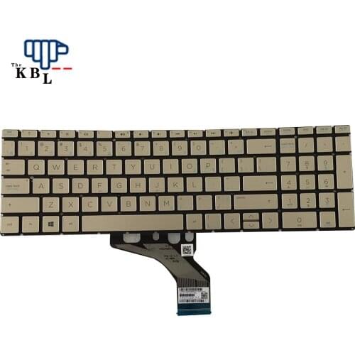 New CU Language For HP Pavilion 15-DA 15-DB 15-DW Gold Laptop Keyboard HPM17K53CU6920 PML13321-DB1 1E605