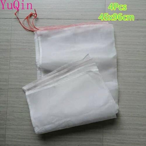 Firm and soft 100 mesh nylon mesh bag Big size 45x96cm Packaging bags for snakes, frogs and fish 4Pcs