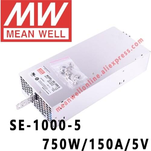 SE-1000-5 Mean Well 750W/150A/5V DC Single Output Power Supply meanwell online store