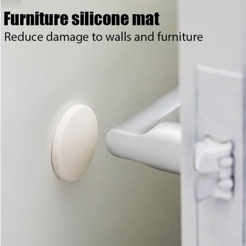 Silicone Crash Pad Home Anti-collision Strong Sticky Door Back Handle Bumper Touch Refrigerator Sucker Foot Pad