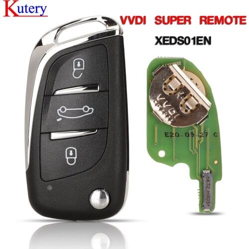 Kutery 10pcs XEDS01EN VVDI Super Remote with XT27 XT27A66 Chip Work for VVDI2 /VVDI MINI Key Tool/VVDI Key Tool Max