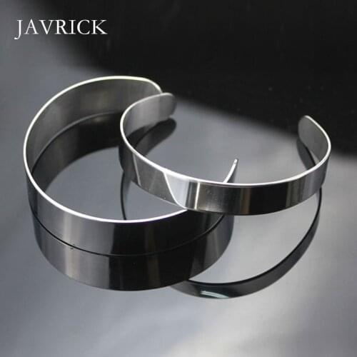 10Pcs Titanium Blank Stamping Bracelet DIY Leather Cuff Bangles Craft Tool DIY Bangles Accessories Jewelry Making Tool