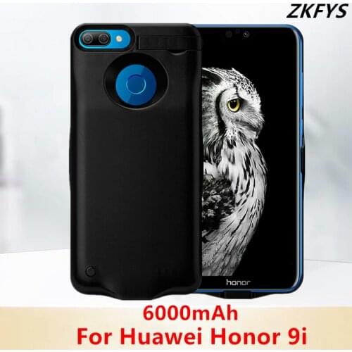 Slim Battery Charger Cases For Huawei Honor 9i Battery Case Portable Power Bank Cover 6000mAh External Charging Battery Cover