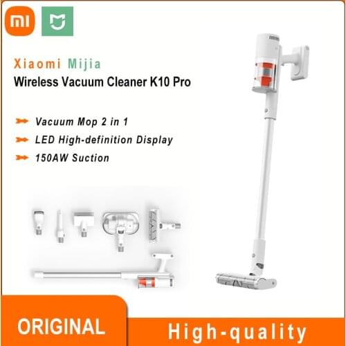 Xiaomi Mijia Wireless Handheld Vacuum Cleaner K10 Pro Hair Cutting Spiral 150AW Suction Vacuum Mop 2 in 1