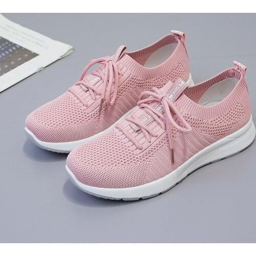 AARDIMI Summer Women Sneakers Breathable Womens Walking Shoes Lace Up Casual Flats Female Trainers Femme Tenis Feminino