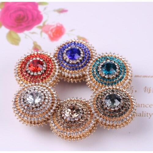 12pcs/lot High-end strong vintage metal magnet brooch muslim womens silk jewelry scarf small fashion buckle brooch wholesale