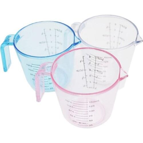 150ml High Quality Plastic Measuring Cup Clear Scale Show Transparent Mug Pour Spout 3sizes Measuring Device 1Pc