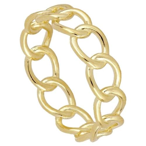 CANNER Finger Rings for Women Glossy Ring Lock Chain Rings Wedding Ring 925 Sterling Silver Engagement Fine Jewelry Gift Bague