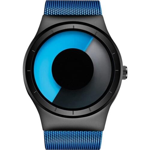 Top Creative Man Sport Casual Watches Mens Unisex Quartz Waterproof Clock Male Female Wrist Luxury Stainless Steel Band Watch