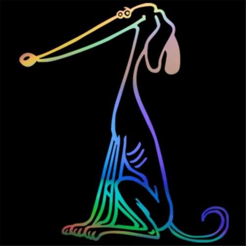 Purebred Greyhound Dog Car Tail Stickers Wall Home Glass Laptop Vinyl Decal Car Styling Bumper Decoration