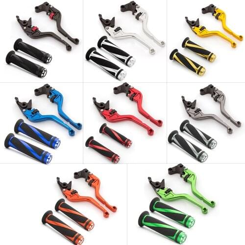 For Yamaha YZF-R THUNDERACE 1000 1996-2000 CNC Roller Adjuster Adjustable Motorcycle Brake Clutch Levers& Grips Set Accessories